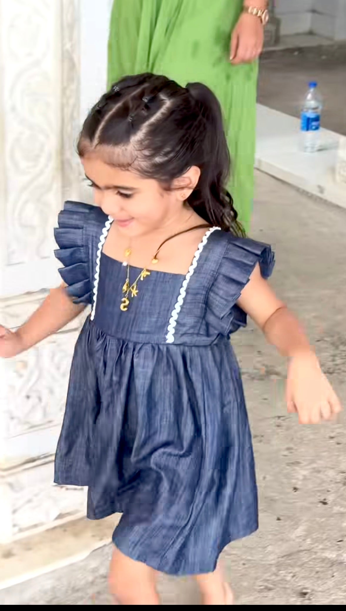 DENIM TWIRL DRESS